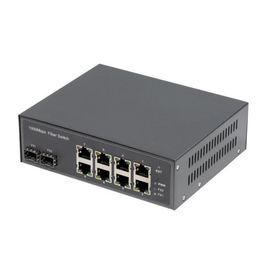 RJ45 Port Multi UTP POE Fiber Media Converter / POE Switch For Access Control Systems